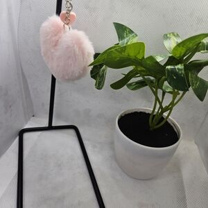Chic Pink Fluffy Keychain by [Brand]